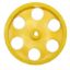Picture of Dragster, Wheels, Rear Speed Wheels w/Holes, Yellow