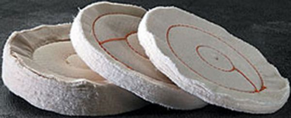 Picture of Wheel, Buffing, Cushion Sewed, 1" Arbor 6"x48 Ply, 3/4" Face