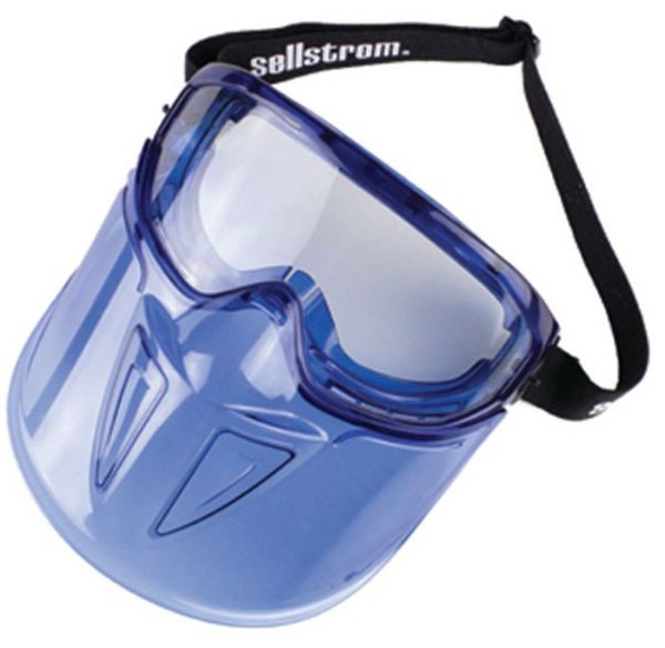 Picture of Goggles, Anti-Fog, Indirect Vent, GPS300 Clear, w/Blue Face Shield