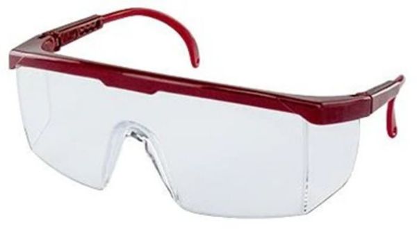 Picture of Glasses, Safety, Hornets Clear, Red Frame