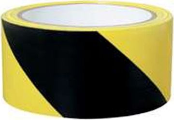 Picture of Tape, Hazard Stripe, Black & Yellow 2"x18 yd