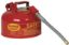 Picture of Can, Safety, Metal, Type II, Red 2 Gal. Cap, w/7/8"OD Flex Spou