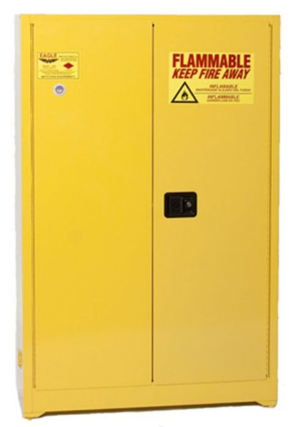 Picture of Cabinet, Safety Storage, Flammables, Standard 45 Gal, Sliding Door, Self-Clo