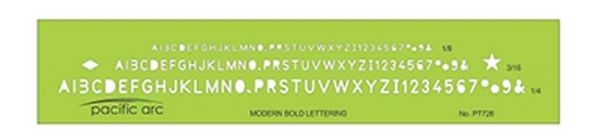 Picture of Template, Lettering Modern Bold