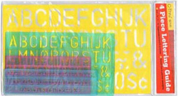 Picture of Stencil, Lettering, Gothic, 4pc 1/4", 1/2", 7/8", 1-1/8"