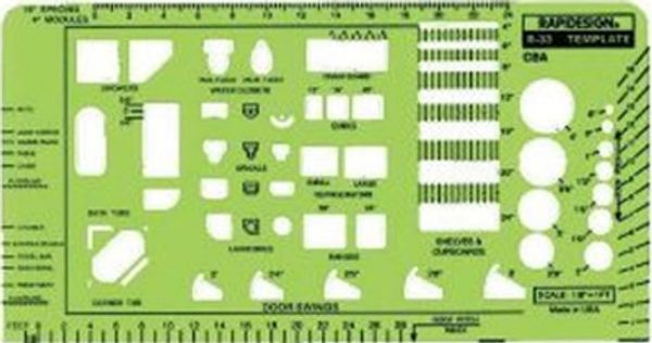 Picture of Template, CBA Architectural 1/8"=1"