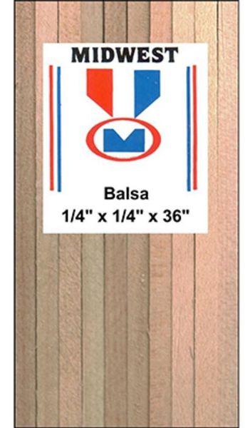 Picture of Balsa, Strip 1/4”x1/4”x36”
