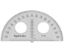 Picture of Protractor, Semicircular, Clear 8"