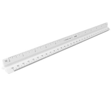 Picture of Scale, Triangular, Combo, Plastic,White Architect, Mechanical Eng