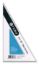 Picture of Triangle, Student, Clear 10", 30°/60°