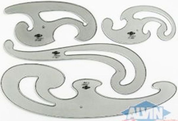 Picture of Curve, French, w/Pouch, 4pc 5-1/4"-12-1/2"