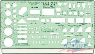 Picture of Template, House Plan 1/4"=1'