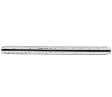Picture of Scale, Triangular, Plastic, White Metric, 30cm