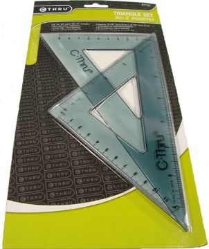 Picture of Triangle, 2pc 6", 45°/90° & 8", 30°/60°
