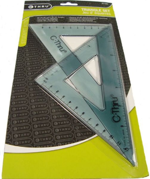 Picture of Triangle, 2pc 6", 45°/90° & 8", 30°/60°