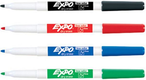 Picture of Marker, Dry Erase, Broad 4 Colors