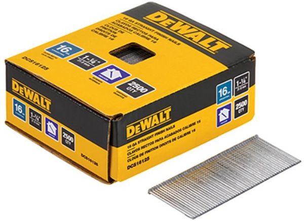 Picture of Nails, Finish, Box of 2500 16 Ga, 1-1/4”L