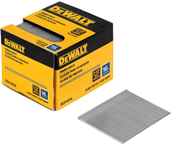 Picture of Nails, Finish, Box of 2500 16 Ga, 2-1/2”L