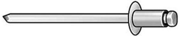 Picture of Rivet, Blind, Steel Rivet, Mandrel, 500pc 1/8"D, 1/8-1/4" Grip Range