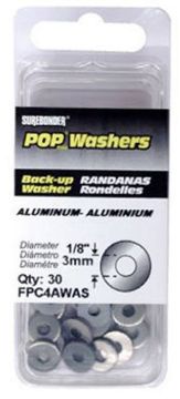 Picture of Rivet, Back-up Plates, Aluminum, 30pc 1/8"