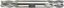 Picture of Mill, End, Double, HSS, 4 Flute 3/16"x3/8" Shank Dia