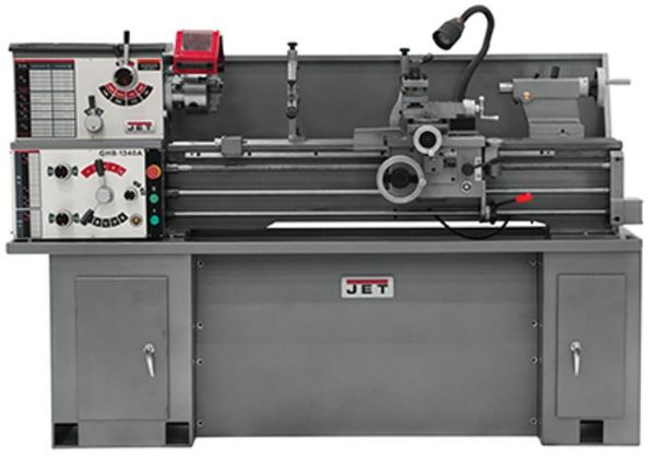 Picture of Lathe, Bench, Geared Head, w/Cabinet Stand 13"x40", 2HP, 1Ph, 230V