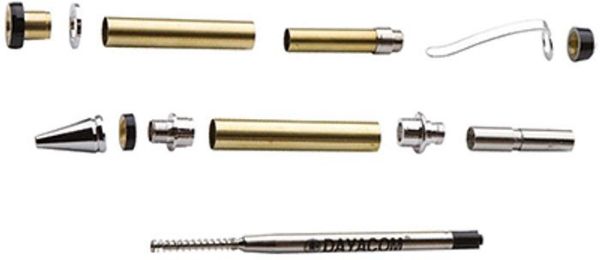 Picture of Pen, Cuban, Hardware Kit Rhodium