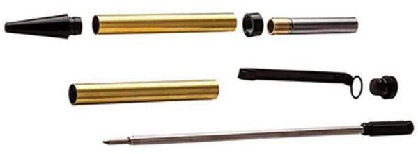 Picture of Pen, Slimline, Hardware Kit Black Chrome
