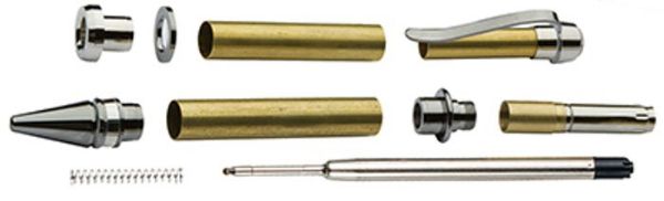 Picture of Pen, Cuban, Hardware Kit Platinum Finish