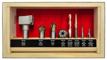Picture of Router Bit Set, Carbide, Assortment, 8 pc f/Powermatic CNC Machine
