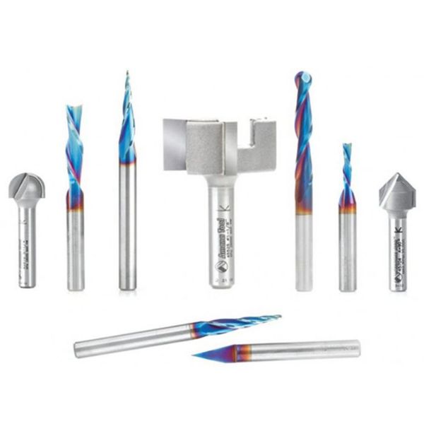Picture of Router Bit, Carbide Tip, CNC, 9PC 1/4” Shank