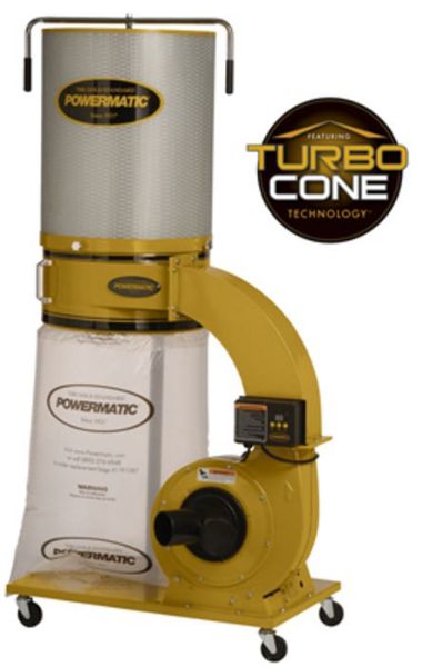 Picture of Dust Collector, 2 Micron Canister Filter 1064 CFM, 1-3/4HP, 1Ph, 115-23