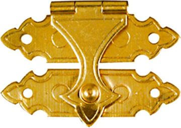 Picture of Catch, Box, Solid Brass, Pin, 2pc 3/4"x1-3/8"