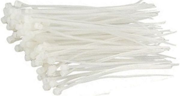 Picture of Ties, Cable, White 8"L, 100pc