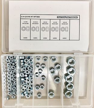 Picture of Nut, Hex Steel Full, Assortment NF-1/4"-5/8"