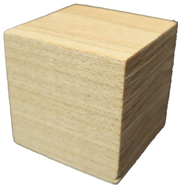 Picture of Cube, Birch, 25pc 1"x1"x1"