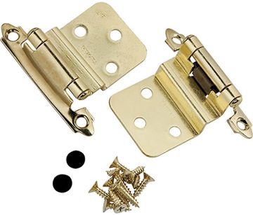 Picture of Hinge, Cabinet, 3/8" Inset Surface Mount Brass
