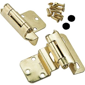 Picture of Hinge, Cabinet, 3/8" Inset Partial Wrap Brass