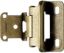 Picture of Hinge, Cabinet, Partial Wrap 1/4" Overlay Antique Brass