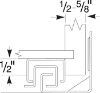 Picture of Slides, Drawer, Full Extension, Self Close, Under Mount 9", Zinc Finish