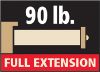 Picture of Slides, Drawer, Full Extension, Self Close, Under Mount 15", Zinc Finish