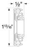 Picture of Slides, Drawer, Over Travel, 100 lb. Rated 10", Zinc Finish