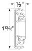 Picture of Slides, Drawer, Over Travel, 100 lb. Rated 26", Zinc Finish
