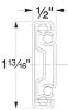 Picture of Slides, Drawer, Full Extension, Self Close, Side Mount 22", Zinc Finish