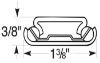 Picture of Slides, Drawer, Full Extension, Center Mount 18", Zinc Finish