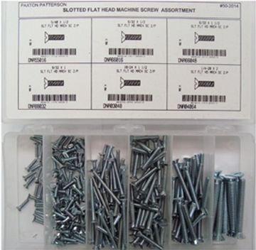 Picture of Screw, Machine, Steel, Assortment Flat Head, Slotted