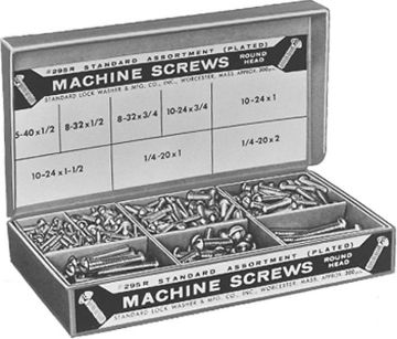 Picture of Screw, Machine, Steel, Assortment Round Head, Slotted