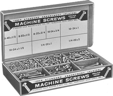 Picture of Screw, Machine, Steel, Assortment Round Head, Slotted