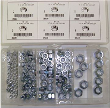 Picture of Nut, Hex Steel Metric, Assortment 4mm-10mm