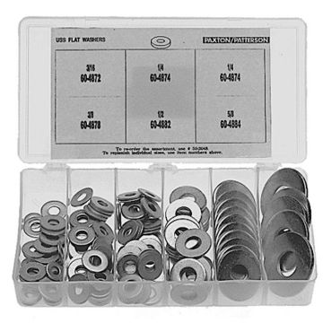 Picture of Washer, Lock & Flat, Metric, Steel, Assort 4mm-10mm